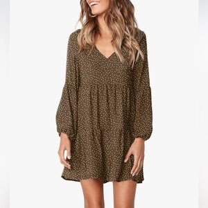 Polka Dot Long Sleeve Dress